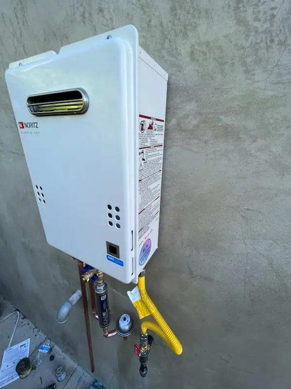 Tankless water heater installation for Krassdale homes
